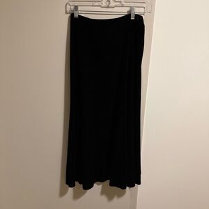 Laura Ashley Black Velvet Long Skirt